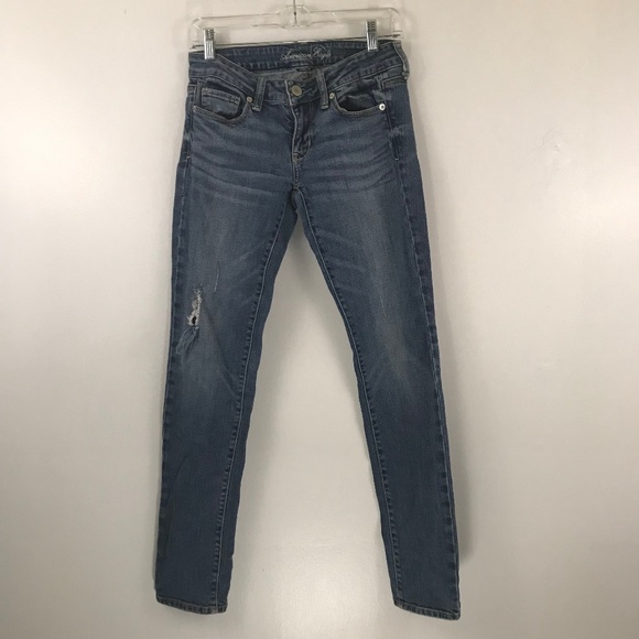 American Eagle Outfitters Denim - American Eagle Distressed Skinny Jeans 4